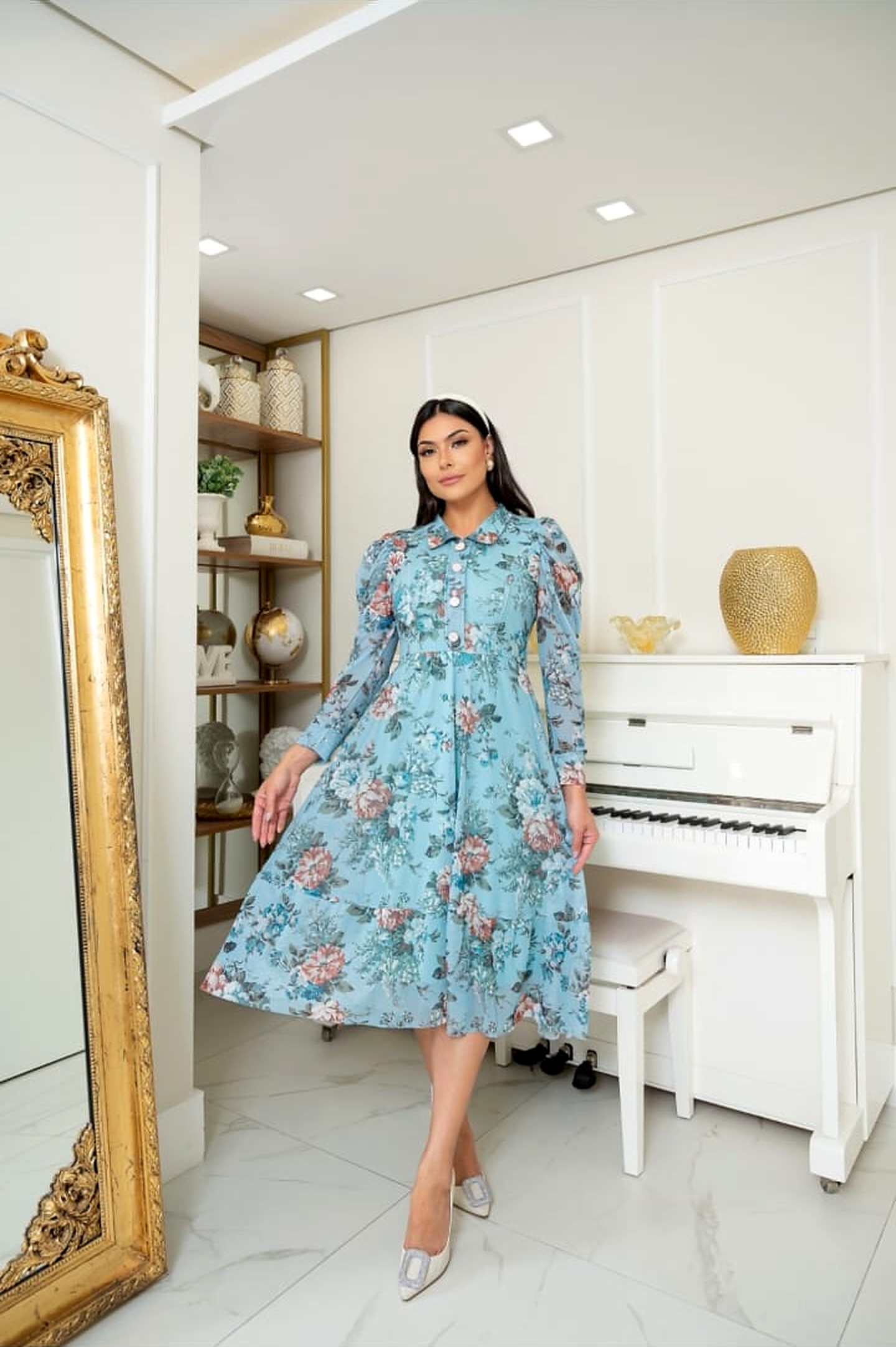 Vestido Manga Longa